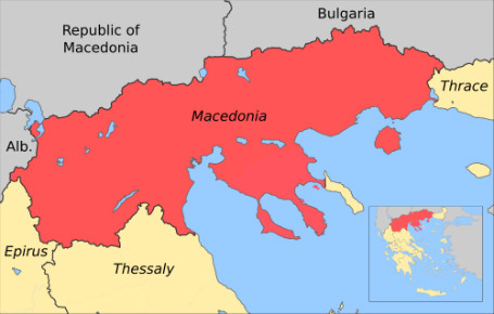 Greek Macedonia map