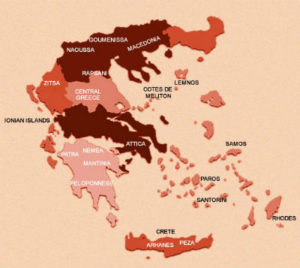 Wine Production Map of Greek Wines | Wine Regions Greece