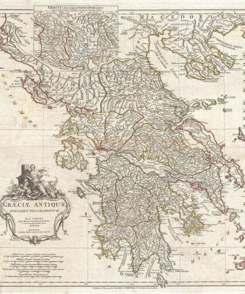 1794 Anville Map of Ancient Greece